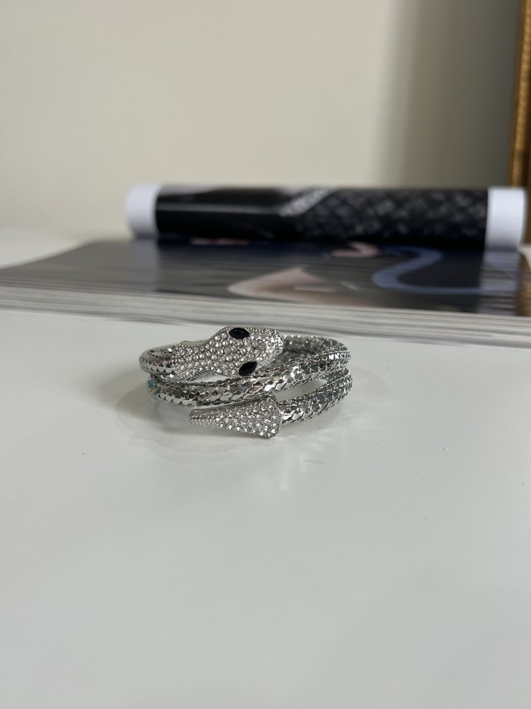 Pervin Çelik Premium Kalite Gümüş Dolama  Vip Seri Yılan Bileklik