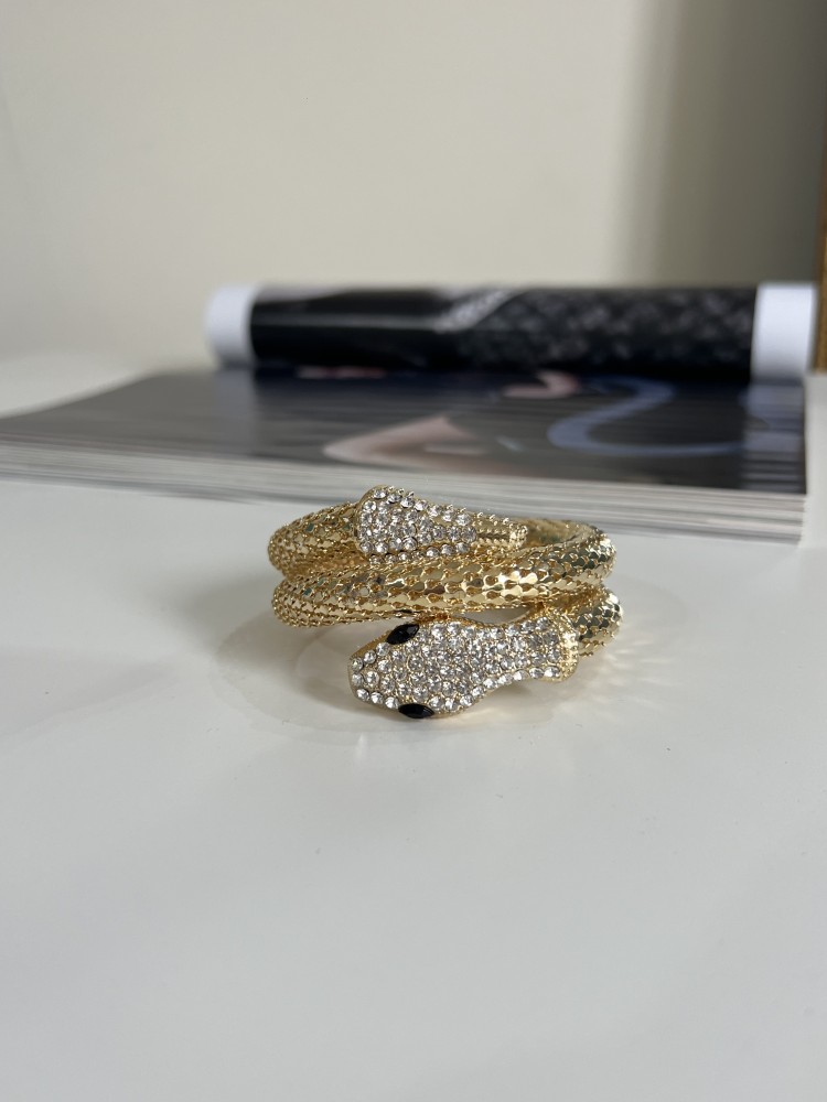 Pervin Çelik Premium Kalite Gold Dolama  Vip Seri Yılan Bileklik