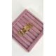 Pervin Çelik Gold Vintage Ezme Desen Çelik Kelepçe