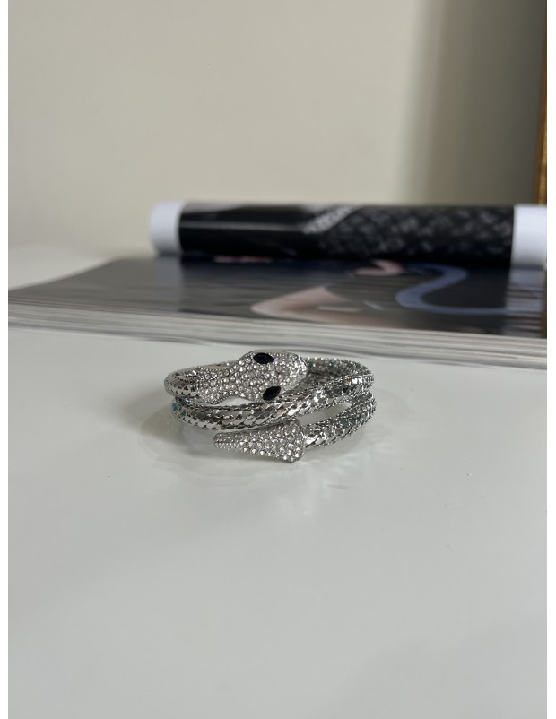 Pervin Çelik Premium Kalite Gümüş Dolama  Vip Seri Yılan Bileklik