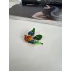 Pervin Çelik Renkli Kuş  Broş