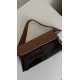 Premium Kalite Bordo Kahve Polo Askılı Çanta