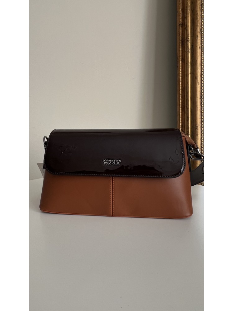Premium Kalite Bordo Kahve Polo Askılı Çanta