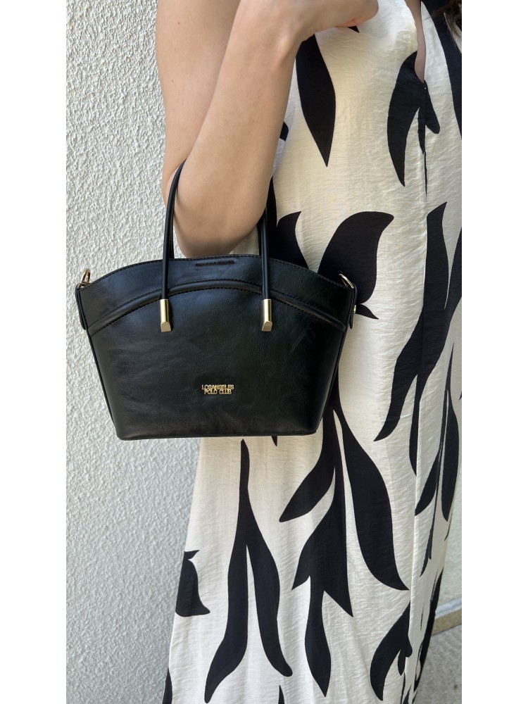 Premium Kalite Siyah Polo Askılı Çanta