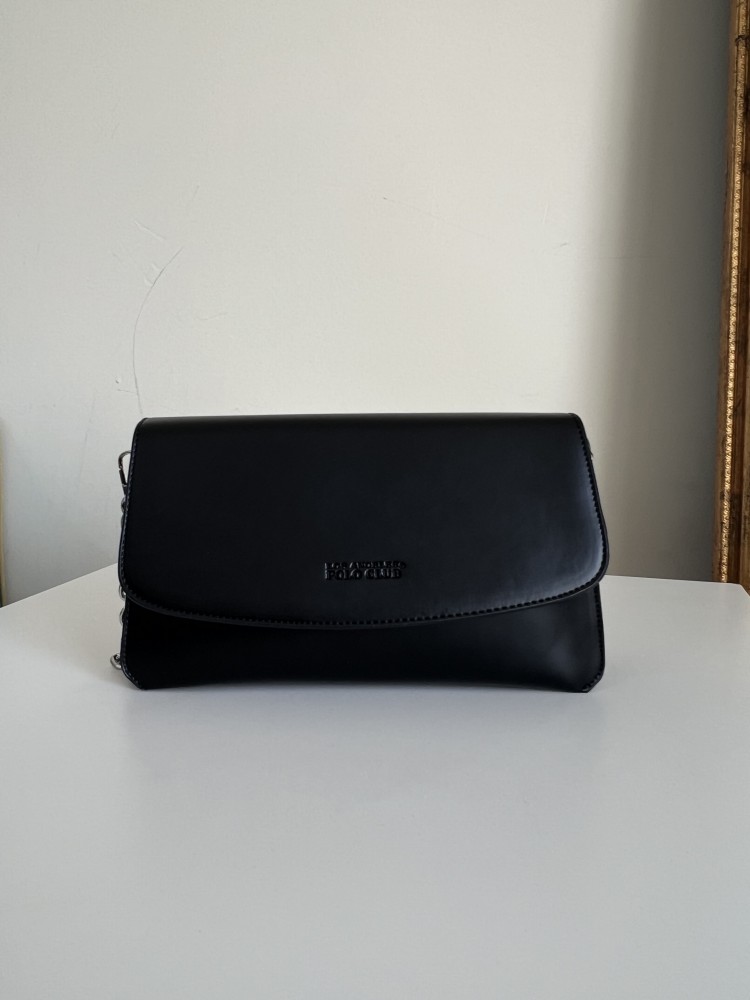 Premium Kalite Siyah Polo Askılı Çanta