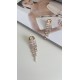 PERVİN ÇELİK Gold Taş Detaylı Abiye Küpe