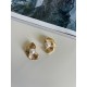 Premium Kalite Gold İnci Detaylı Küpe