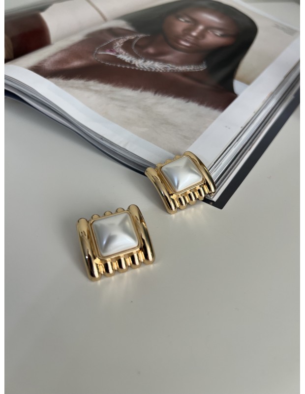 Premium Kalite İnci Detaylı Vintage Küpe