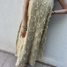 Pervin Çelik Premium Kalite Yeşil  Askılı Elbise