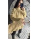 Pervin Çelik Kadın Premium Kalite  Gold Sim Detaylı Oversize Kazak