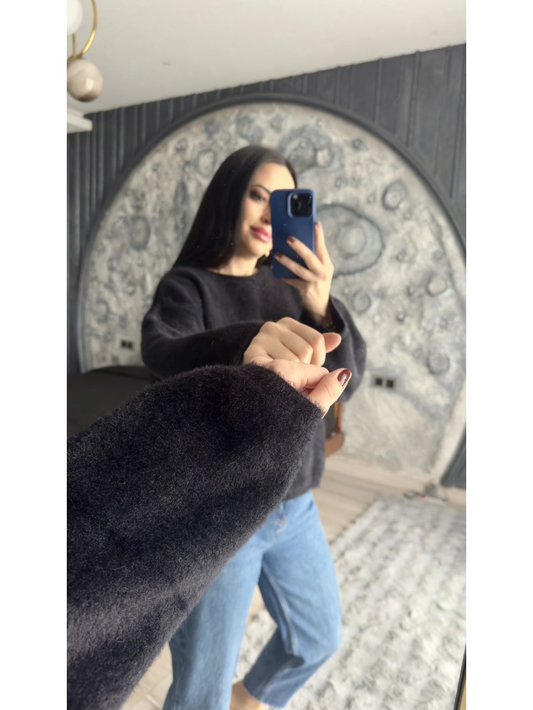 Pervin Çelik Kadın Premium Kalite Siyah Yumoş Kazak
