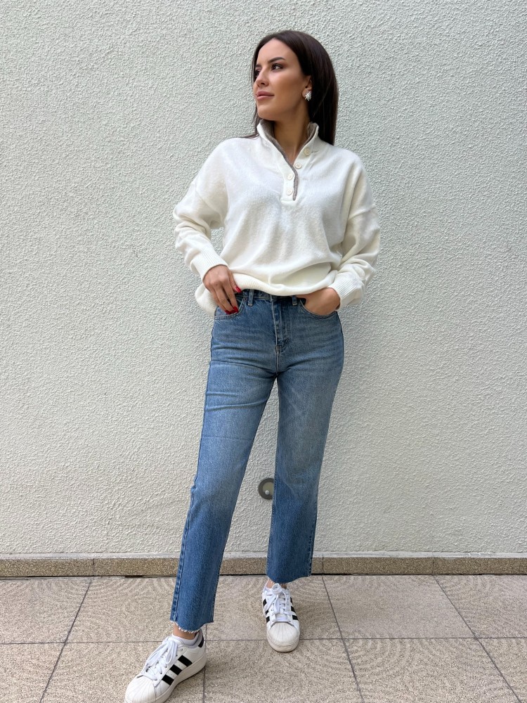 Zara Kesik Paça Jean Pantolon