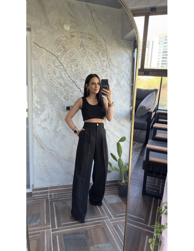 Pervin Çelik Kadın Premium Kalite Siyah Palazzo