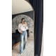 Pervin Çelik Mavi Premium Kalite Orijinal Marka Full Likralı Jean Pantolon