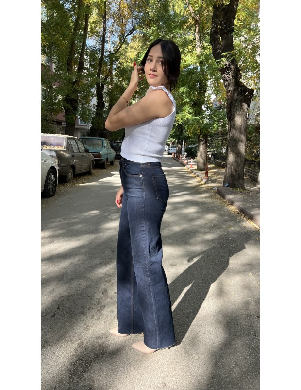 Premium Kalite Lacivert Zara Orijinal Marka  Jean Pantolon