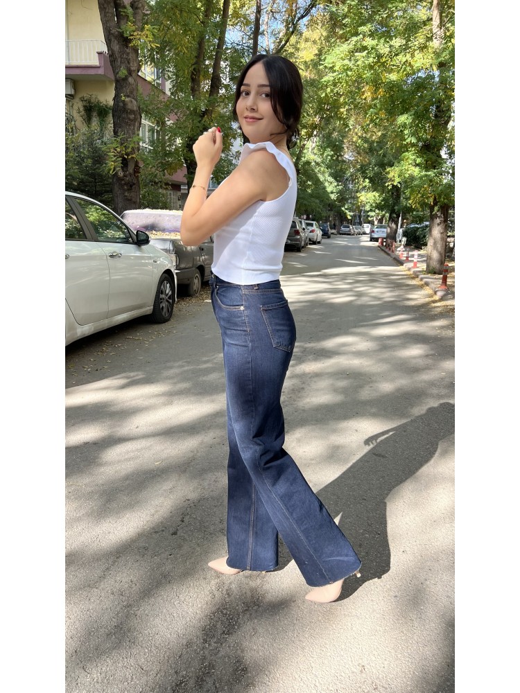 Premium Kalite Lacivert Zara Orijinal Marka  Jean Pantolon