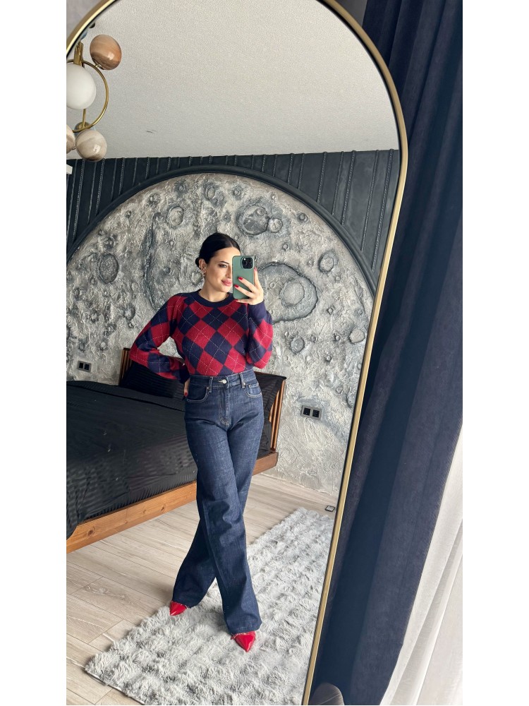 Pervin Çelik Lacivert Premium Kalite Orijinal Marka Full Likralı Jean Pantolon