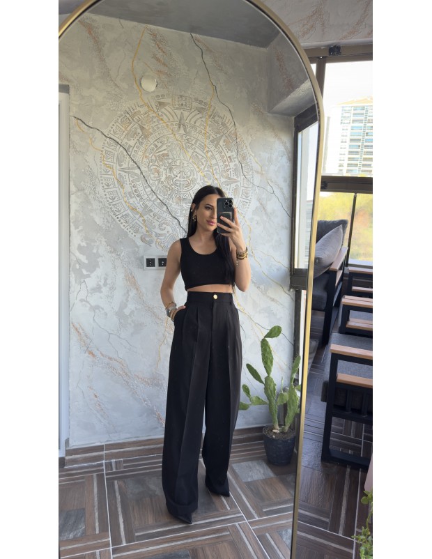 Pervin Çelik Kadın Premium Kalite Siyah Palazzo