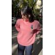 Pembe Orijinal Marka Nakış Ayıcık Detaylı Sweatshirt