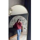 Pervin Çelik Kadın Premium Kalite Bisiklet Yaka Bordo Düz Basic Şardonlu Sweatshirt